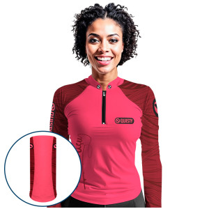 Combo Premium - Pro Elite Just Hook It Tucunaré Pink - Camisa + Punho Luva + Máscara Premium DryUv50+