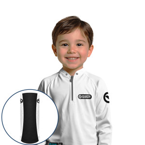 Combo Premium Infantil - Pro Elite Sport Clean Branca - Pesca Esportiva - Camisa + Punho Luva + Máscara DryUv50+