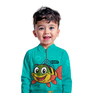 Camisa Premium Infantil - Pro Elite Tucunaré Baby - Pesca Esportiva - DryUv50 + Punho Luva