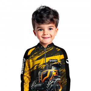 Camisa Premium Infantil - Pro Elite Bravo Agrário- Agro Sports- DryUv50+ Punho Luva