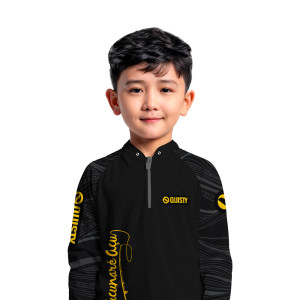 Camisa Premium Infantil - Pro Elite Just Hook It Tucunaré - Pesca Esportiva - DryUv50+ Punho Luva
