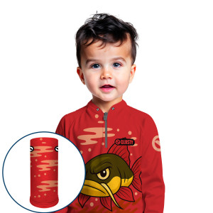 Combo Premium Infantil - Pro Elite Pirarara Teen - Pesca Esportiva - Camisa + Punho Luva + Máscara DryUv50+