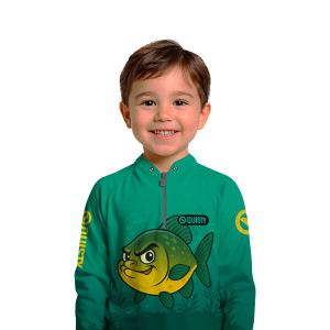 Camisa Premium Infantil - Pro Elite Tambaqui Teen - Pesca Esportiva - DryUv50 + Punho Luva
