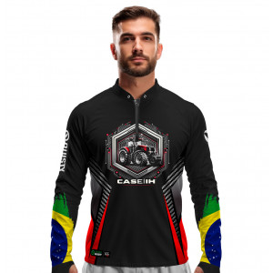Camisa Premium - Pro Elite Ordem na Terra, Progresso no Campo - Agro Sports - DryUv50+ Punho Luva