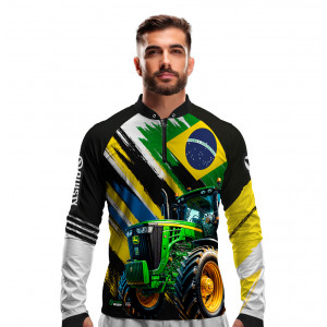 Camisa Premium - Pro Elite Gigante da Pátria - Agro Sports - DryUv50+ Punho Luva