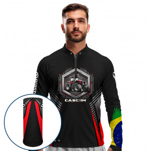 Combo Premium - Pro Elite Ordem na Terra, Progresso no Campo - Agro Sports - Camisa + Punho Luva + Máscara Premium DryUv50+