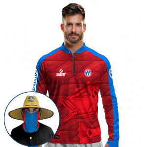 Super Combo VIP - Pro Elite Baynaré - Pesca Esportiva - Camisa + Punho Luva + Máscara + Chapéu DryUv50+