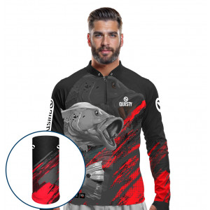 Combo Premium - Pro Elite Pescador De Tucuna - Pesca Esportiva - Camisa Punho Luva Máscara Premium DryUv50