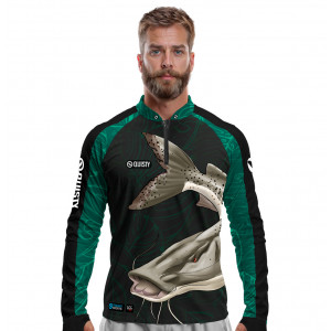Camisa Premium - Pro Elite Pintado Azul - DryUv50 + Punho Luva