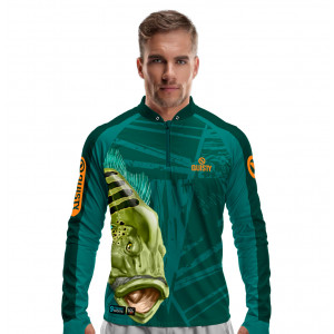 Camisa Premium - Pro Elite Troféu De Pescador - Pesca Esportiva - DryUv50+ Punho Luva