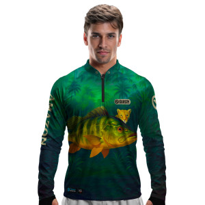 Camisa Premium - Pro Elite Tucunaré Amazon - Pesca Esportiva - DryUv50+ Punho Luva