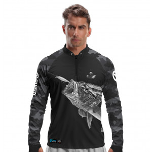 Camisa Premium - Pro Elite Tucunaré Attack Pesca Esportiva - DryUv50 + Punho Luva