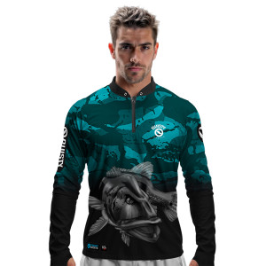 Camisa Premium - Pro Elite Tucunaré Cyan - DIA DOS PAIS