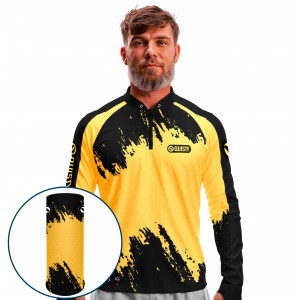Combo Premium - Pro Elite Tambaqui Fisherman - Pesca Esportiva - Camisa + Punho Luva + Máscara Premium DryUv50+