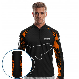 Combo Premium - Pro Elite Traíra Fisherman - Pesca Esportiva - Camisa + Punho Luva + Máscara Premium DryUv50+