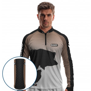 Combo Premium - Pro Elite Tucuna Fisherman - Pesca Esportiva - Camisa + Punho Luva + Máscara Premium DryUv50+