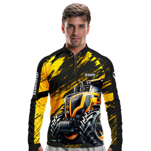 Camisa Premium - Pro Elite Bravo Agrário - Agro Sports - DryUv50+ Punho Luva