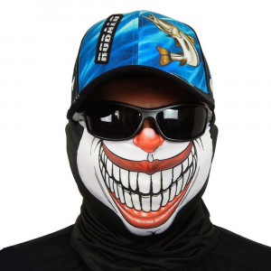 Máscara de Proteção Solar Palhaço UV 50 PROTECTION - Pesca Esportiva Frente