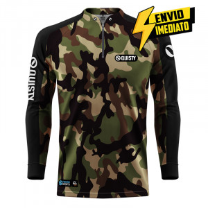 Camisa Premium - Pro Elite Army Pantanal Pesca Esportiva - DryUv50 + Punho Luva - Envio Imediato