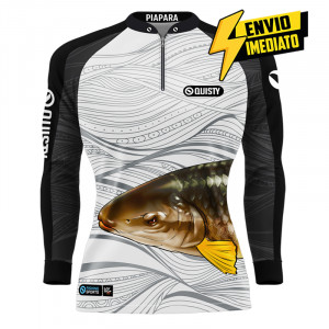 Camisa Premium - Pro Elite Piapara Feminina Pesca Esportiva - DryUv50 + Punho Luva - Envio Imediato