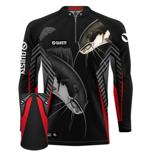 Combo Premium - Pro Elite Pirarara Bom De Briga Pesca Esportiva - Camisa + Punho Luva + Máscara DryUv50