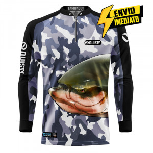Camisa Premium - Pro Elite Tambaqui Pesca Esportiva - DryUv50 + Punho Luva - Envio Imediato