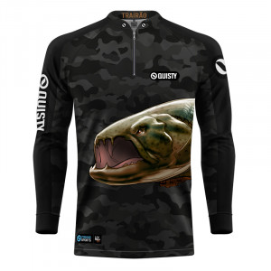 Camisa Premium - Pro Elite Trairão Pesca Esportiva - DryUv50 + Punho Luva