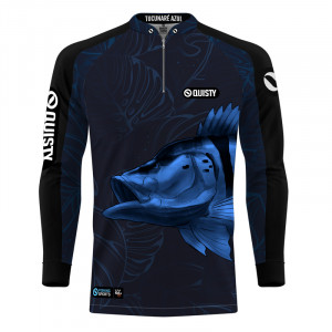Camisa Premium - Pro Elite Tucunaré Azul Blue Pesca Esportiva - DryUv50+ Punho Luva