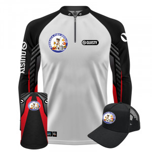 Super Combo Premium -  Pro Elite Ressaca Fish Group - Pesca Esportiva - Camisa + Punho Luva + Máscara + Boné DryUv50+