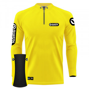 Combo Premium - Pro Elite Sport Clean Yellow Sun - Camisa + Punho Luva + Máscara DryUv50