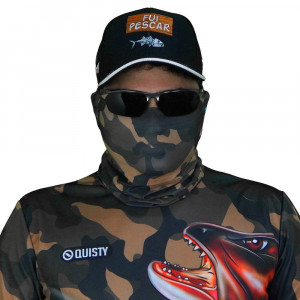 Máscara de Proteção Solar Traíra Força Bruta Camuflado UV 50 PROTECTION - Pesca Esportiva