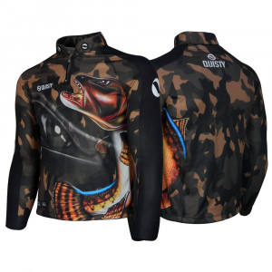 Camisa Premium - Pro Elite Traíra Camuflado - Pesca Esportiva DryUv50+