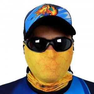 Máscara de Proteção Solar Escamas Tucunaré UV 50 PROTECTION - Pesca Esportiva