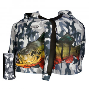 Combo Raglan Tucunaré Antártida Pesca Esportiva Camisa + Máscara DryUv50+ 
