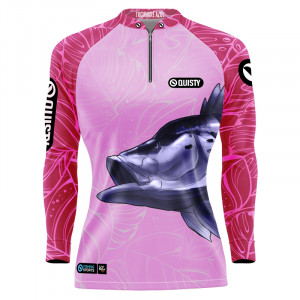 Camisa Premium - Pro Elite Tucunaré Azul Feminina - DryUv50 + Punho Luva