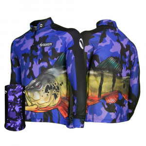 Combo Raglan Tucunaré Attack Pesca Esportiva Camisa + Máscara DryUv50+ 