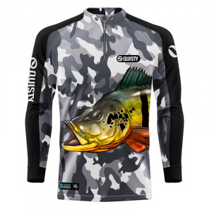 Camisa Premium - Pro Elite Tucunaré Antartida Pesca Esportiva - DryUv50 + Punho Luva