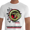 Camiseta - Karatê - Cobra Ataque Kanji Bases Fortes e Golpes no Corpo Inteiro Concentração e o Estado de Espírito