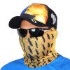 Pescador Máscara de Proteção Solar Escamas Dourado o Rei do Rio