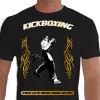 camiseta daqs vej kickboxing - Preta
