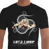 camiseta invj bas luta livre - Preta