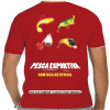 Camiseta - Pesca Esportiva - Plug e Glow com Isca Artificial a Pesca é mais Dinâmica Costas Vermelha