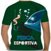Camiseta - Pesca Esportiva - Minhoca Anzol Isca Peixe Lisa Costas Verde