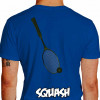 Camiseta - Squash - Raquete e Bola - AZUL