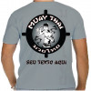 Camiseta - Muay Thai - Posição de Combate Símbolo Costas Cinza