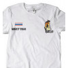 Camiseta - Muay Thai - Guerreiro Bandeira Tailândesa Verdadeiro Thai Frente