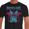 Camiseta - Boliche - Jogadores Jogo Bolas e Pinos Preta