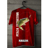 Camiseta - Pesca Esportiva -  Arte de Viver Pescador Pé Quente Fisgando Peixe Matreiro Costas Vermelho
