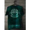 Camiseta - Xadrez - Peças Chess Rei, Dama, Bispo, Torre, Cavalo e Peão Frase Arte e Cálculo Costas Verde