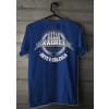 Camiseta - Xadrez - Peças Chess Rei, Dama, Bispo, Torre, Cavalo e Peão Frase Arte e Cálculo Lisa Costas Azul